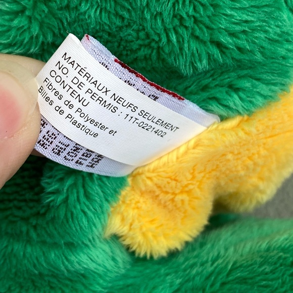 Ty Classic Bayou the Frog 13” Plush Stuffed Animal Toy Croaking Rattle 2003 - Picture 9 of 11